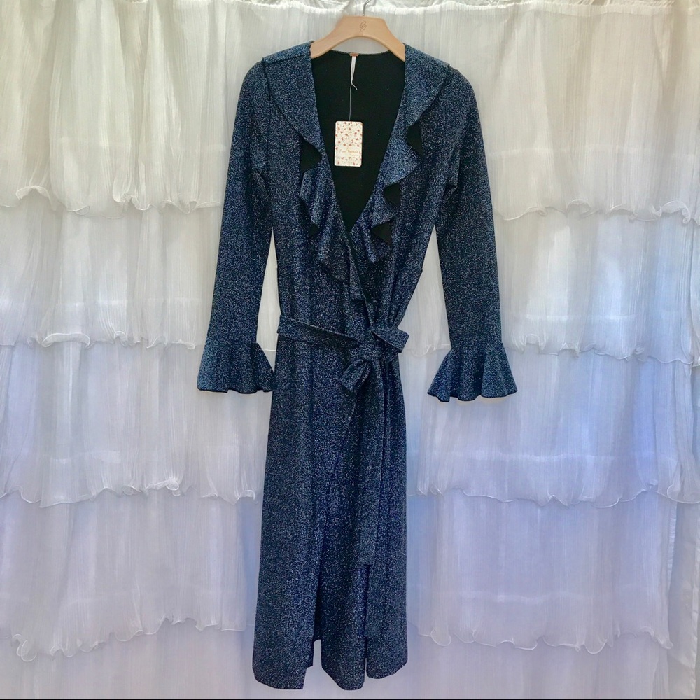 Nordstrom Free People Midi Wrap Dress Size Small